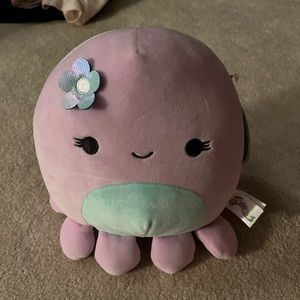 Squishmallow - 16” Violet Octopus with Flower